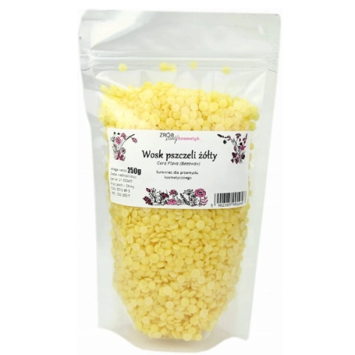 Wosk pszczeli żółty naturalny 250 g Chmara Blend, opakowanie doypack