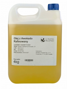 Olej Avocado (Awokado) Rafinowany 4kg Zrób Swój Kosmetyk