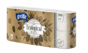 Grite Papier Toaletowy 8 rolek Ekologiczny 3 warstwowy