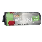 Jumida worki na śmieci 15szt czarne 20l